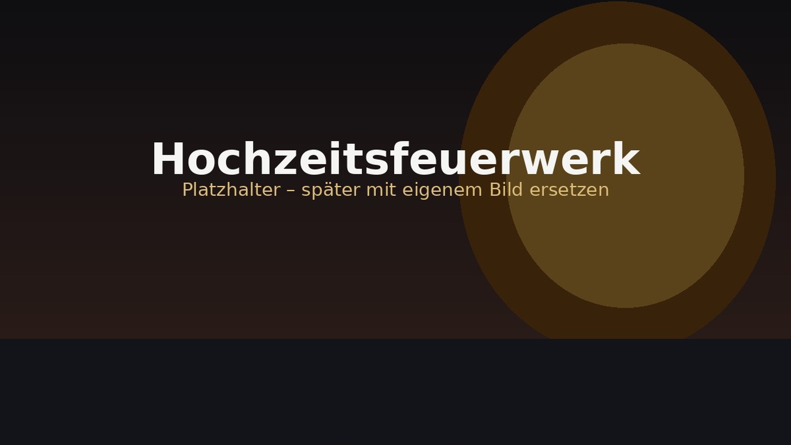 Hochzeitsfeuerwerk