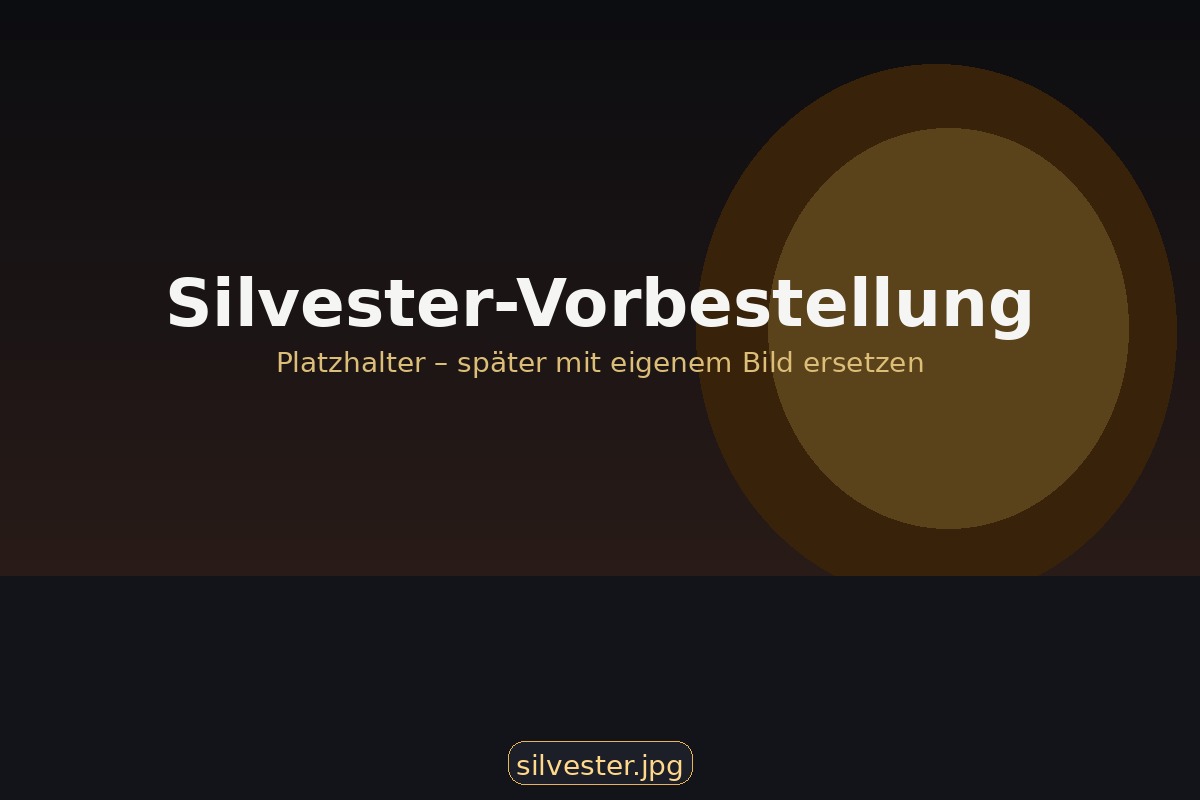 Feuerwerk Sortiment zur Vorbestellung und Abholung in Schmelz