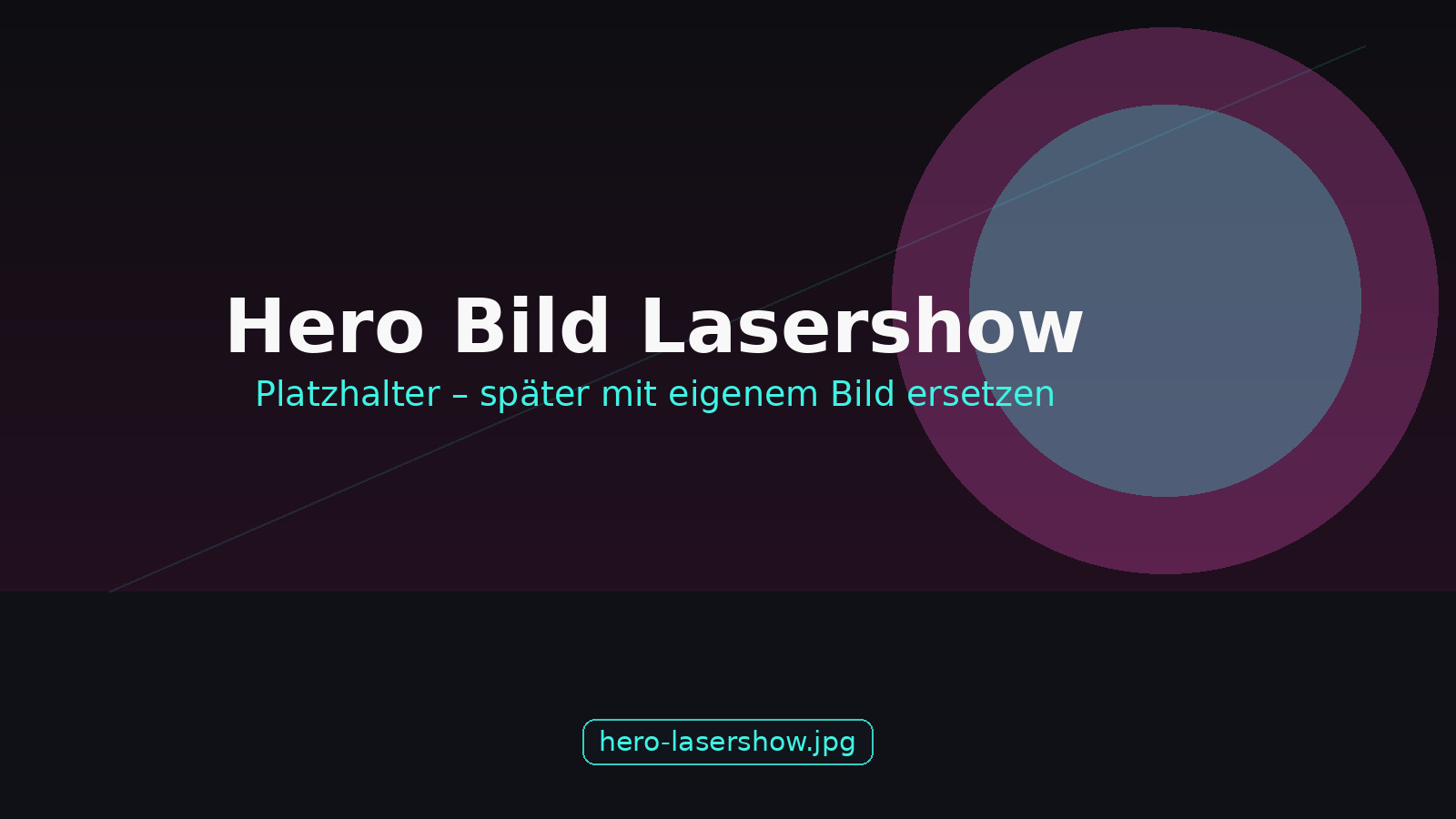 Professionelle Lasershow und Lichtinszenierung im Saarland und in Rheinland-Pfalz