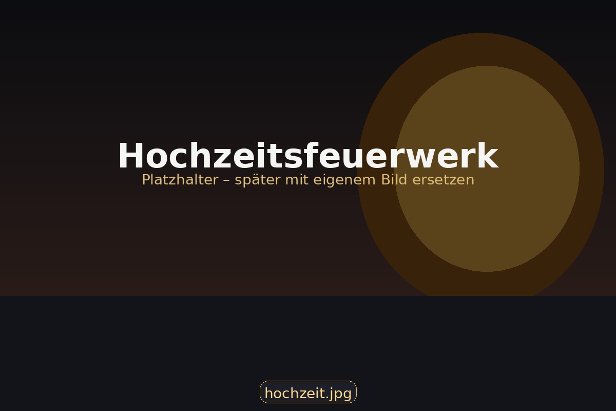 Feuerwerk als besonderer Programmpunkt